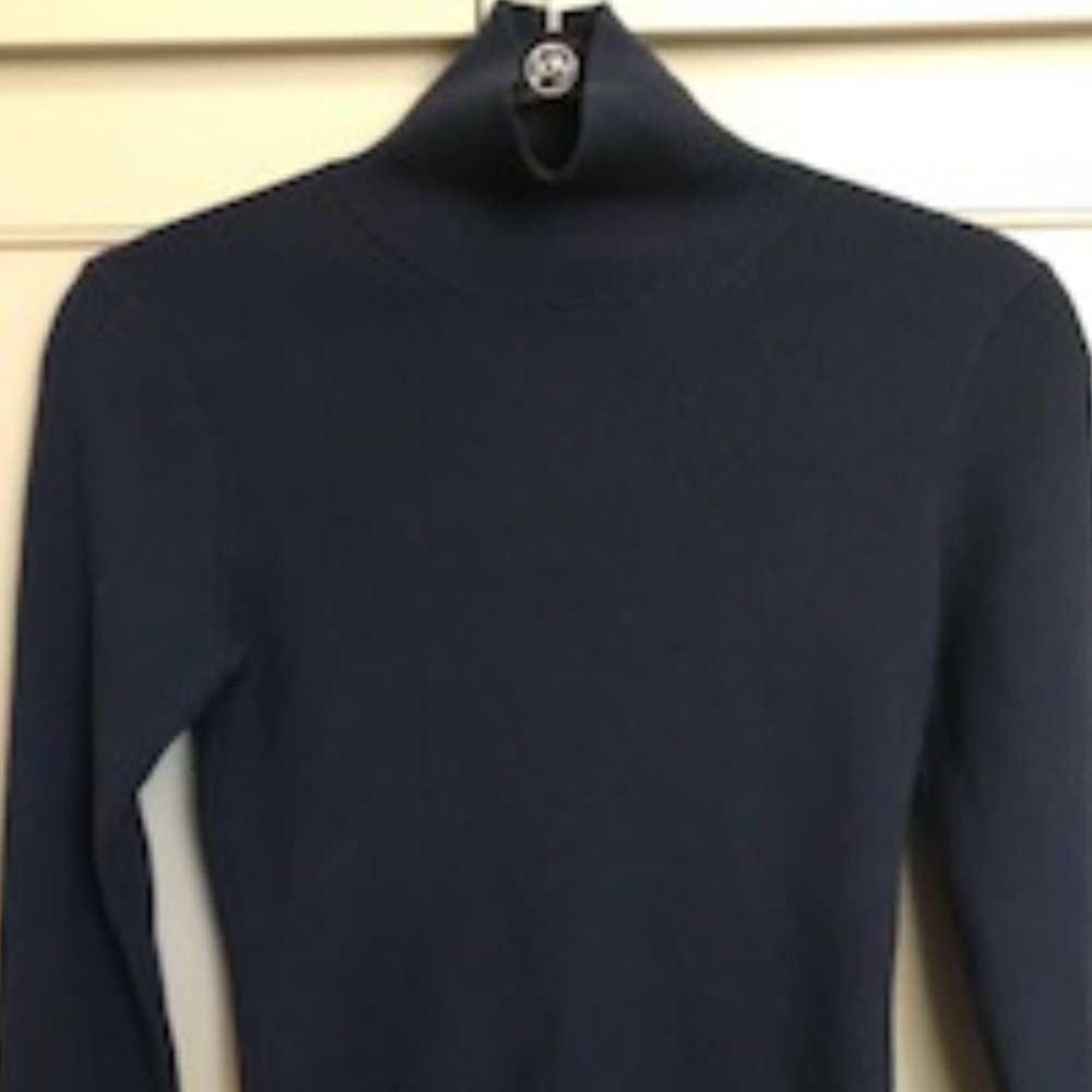 Tory Sport Ribbed Soft Tech Knit Turtleneck - Picture 3 of 4